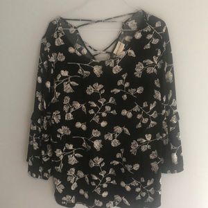 Ava & Viv blouse with strappy back
